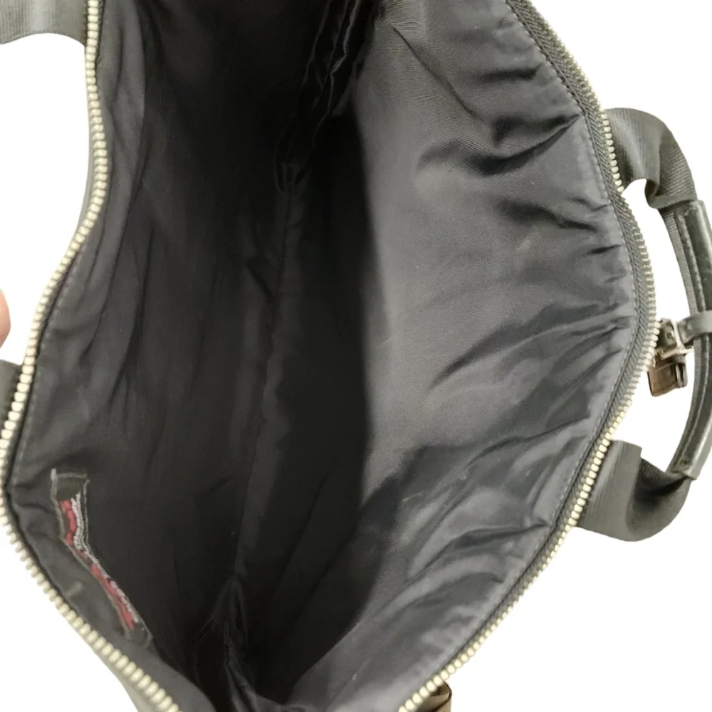 Tumi Black Nylon Crossbody Laptop Case